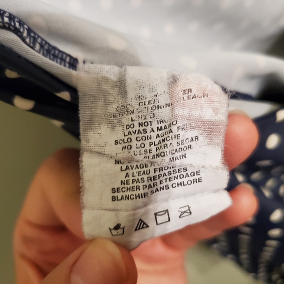 Eco swim One piece swim dress around neck tie polka dot bow detail back Size 6 - Picture 6 of 7